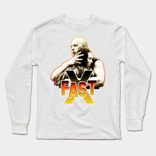 FAST X vin diesel fan works graphic design by ironpalette ( Fast 10 ) Long Sleeve T-Shirt